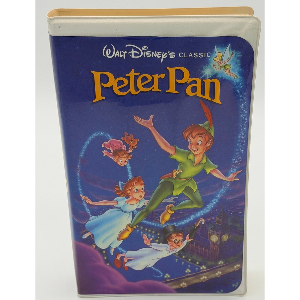 Walt Disney Peter Pan VHS Black‎ Diamond Classic Clamshell Case